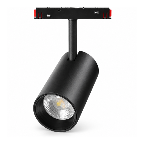 MiBoxer MS5-25B-ZR – czarny spot magnetyczny RGB+CCT na białym tle