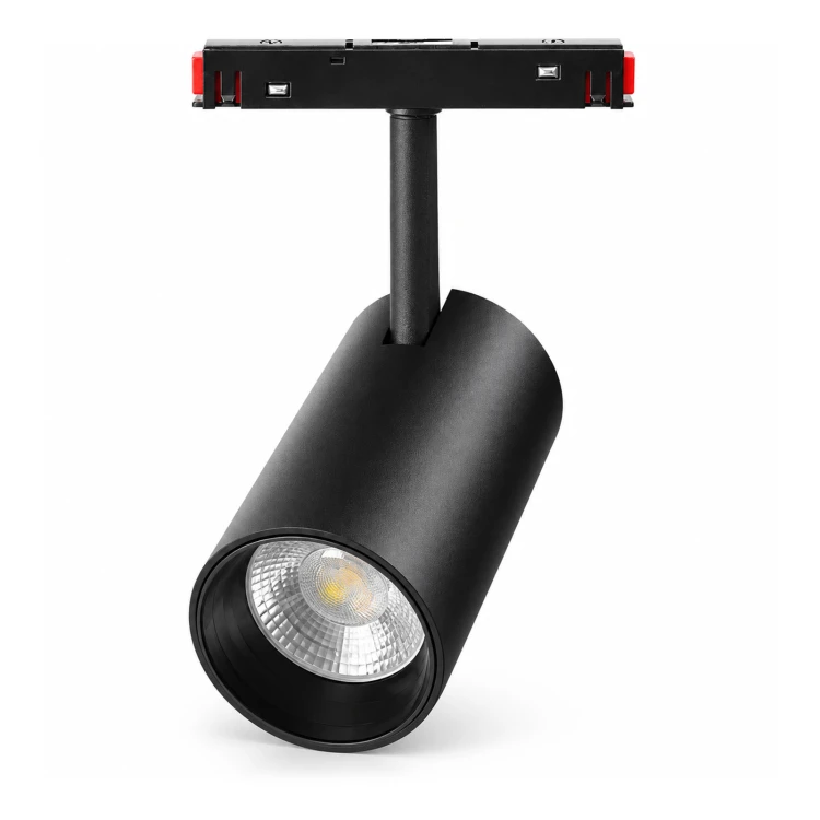 MiBoxer MS5-25B-ZR – czarny spot magnetyczny RGB+CCT na białym tle