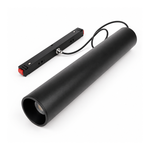 MiBoxer MC2-09B-ZR – czarna lampa wisząca na białym tle