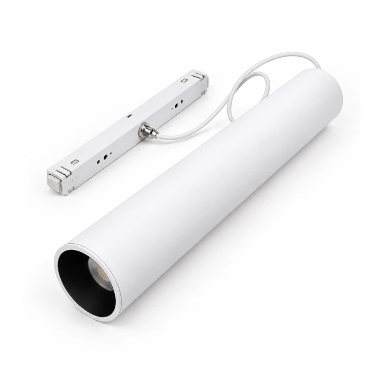 MiBoxer MC2-09B-ZR – biała lampa wisząca na białym tle