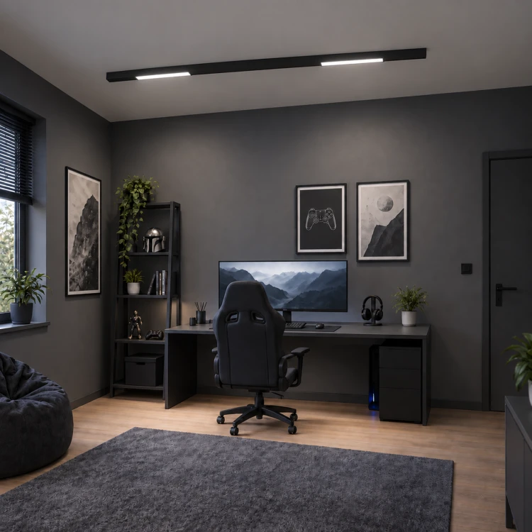 MiBoxer MF5-12A-ZL – lampa w aranżacji gabinetu z białym światłem