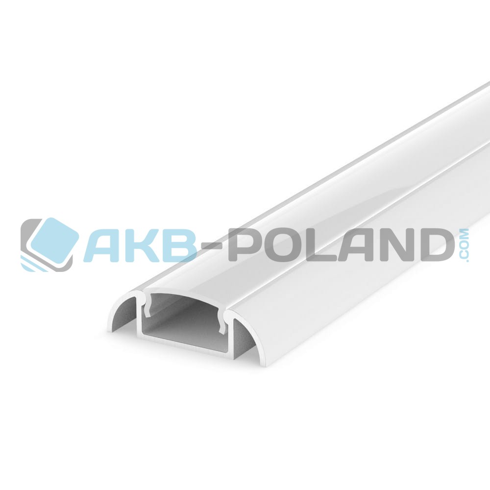 Profil LED ALU Surface 1m + klosz | biały