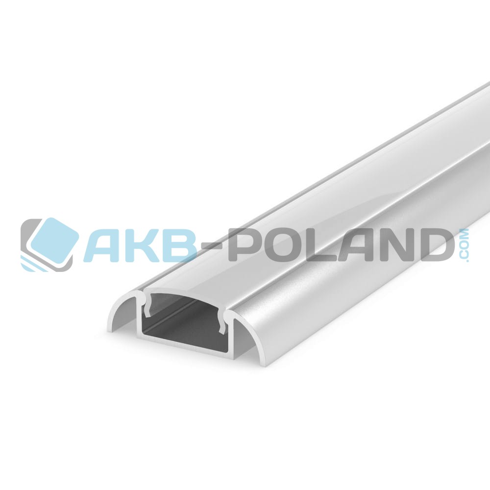 Profil LED ALU Surface 1m + klosz | srebrny