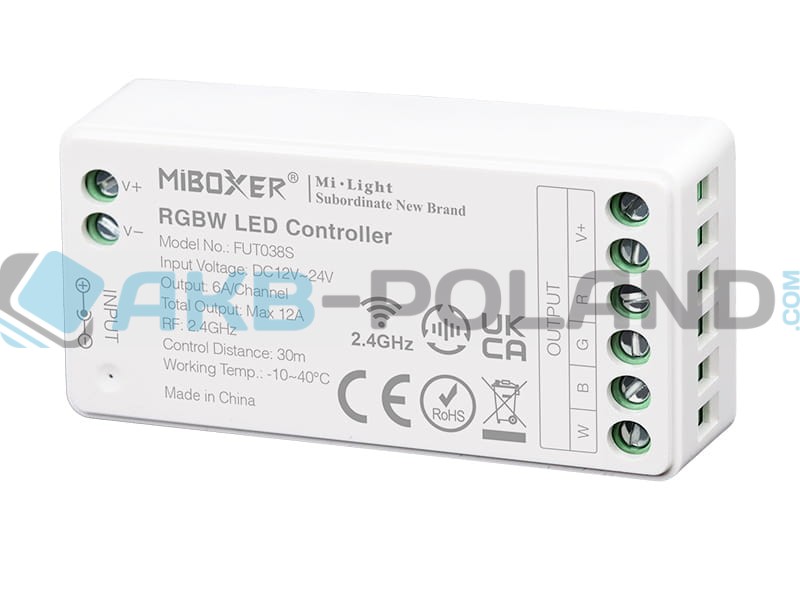 MILIGHT | MIBOXER Kontroler LED Odbiornik strefowy | RGBW FUT038S
